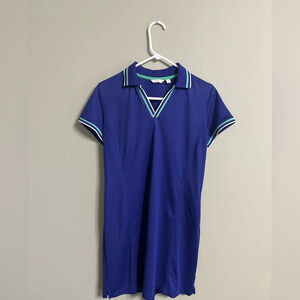 Lady Hagen Johnny Golf Dress Size Medium UV Protection Purple V Neck Active